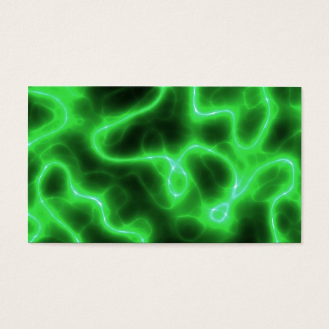 Glowing Green Abstract Electricity (Front)