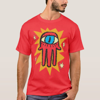 Glowing Hamsa Hand of God Evil Eye T-Shirt