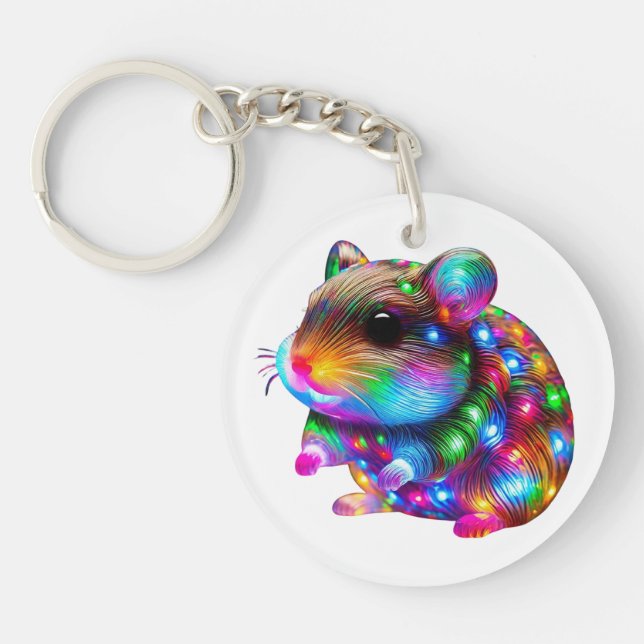 Glowing Hamster Key Ring (Front)