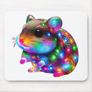 Glowing Hamster Mouse Pad