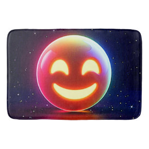 Glowing Happy Orb Emoji Bath Mat