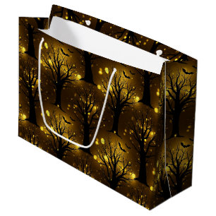 Glowing Haunted Forest Bokeh - Night Trees Large Gift Bag
