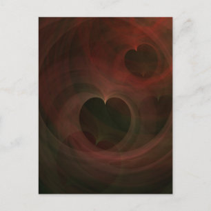 Glowing Hearts Postcard