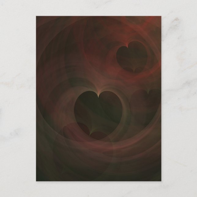 Glowing Hearts Postcard (Front)