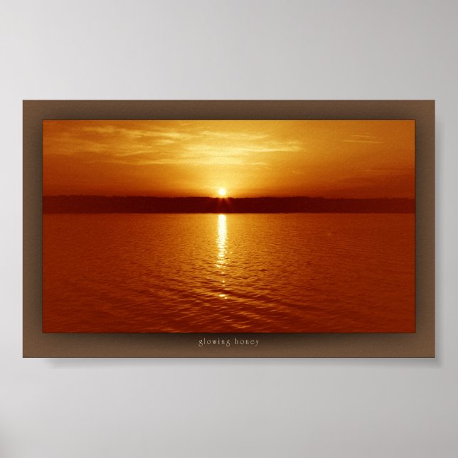 glowing honey poster (Front)