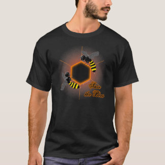 Glowing honeycomb bee t-shirt