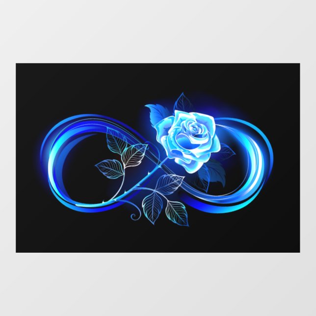 Glowing infinity with blue rose (Sheet)