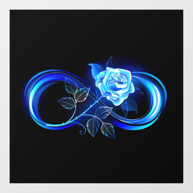 Glowing infinity with blue rose (Sheet)