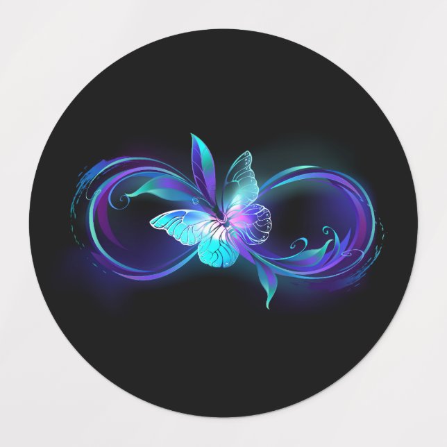 Glowing Infinity with Magic Butterfly (Design 1)
