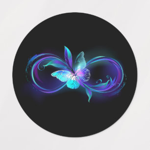 Glowing Infinity with Magic Butterfly