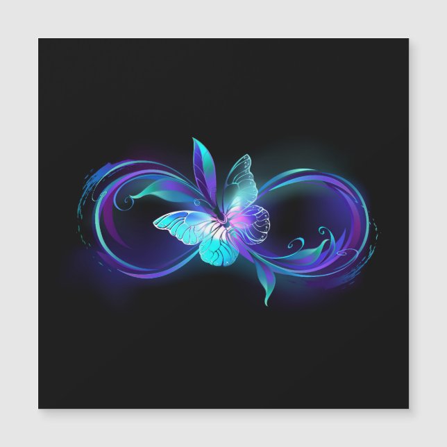 Glowing Infinity with Magic Butterfly (Front)