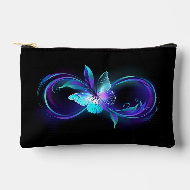 Glowing Infinity with Magic Butterfly Accessory Pouch (Front)
