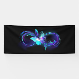 Glowing Infinity with Magic Butterfly Banner