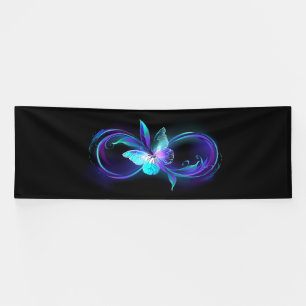 Glowing Infinity with Magic Butterfly Banner