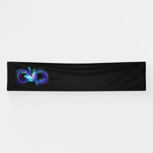 Glowing Infinity with Magic Butterfly Banner