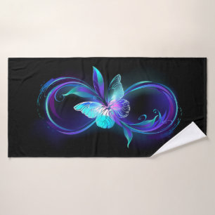 Glowing Infinity with Magic Butterfly Bath Towel