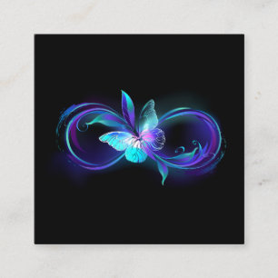 Glowing Infinity with Magic Butterfly Calling Card