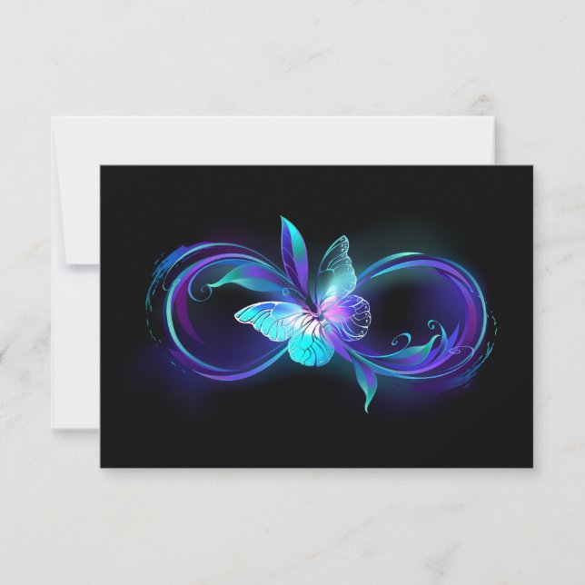 Glowing Infinity with Magic Butterfly Card (Front)