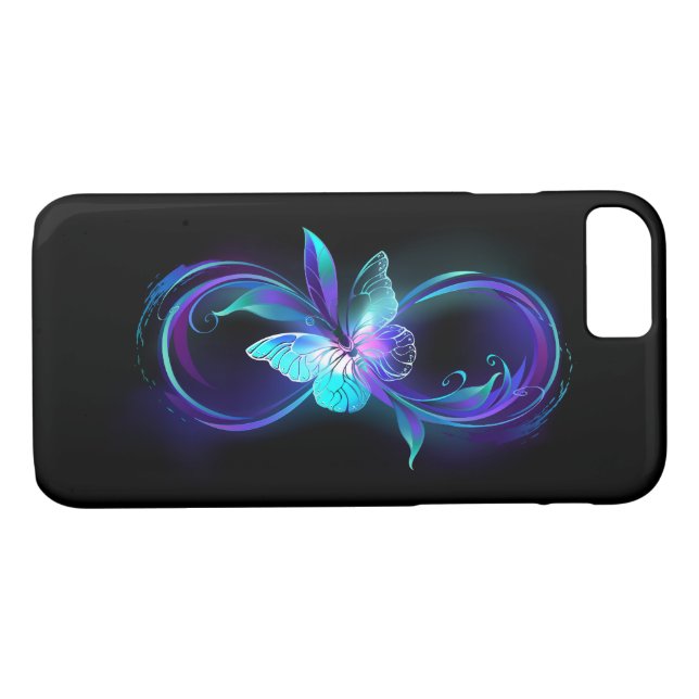 Glowing Infinity with Magic Butterfly Case-Mate iPhone Case (Back (Horizontal))