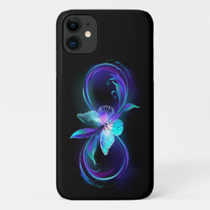 Glowing Infinity with Magic Butterfly iPhone 11 Case