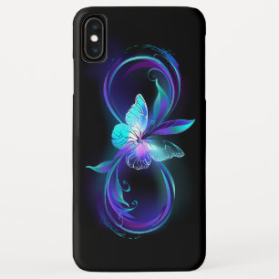 Glowing Infinity with Magic Butterfly iPhone XS Max Case