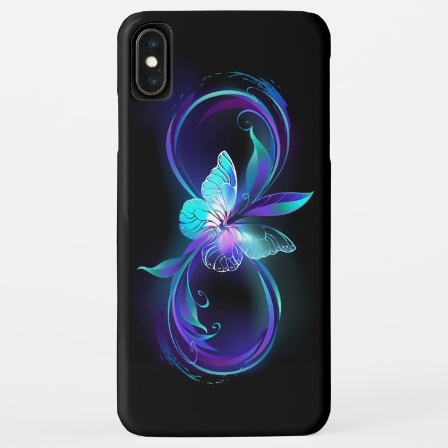 Glowing Infinity with Magic Butterfly Case-Mate iPhone Case (Back)
