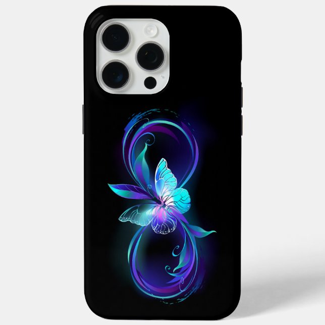 Glowing Infinity with Magic Butterfly Case-Mate iPhone Case (Back)