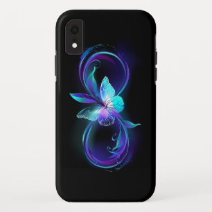 Glowing Infinity with Magic Butterfly iPhone XR Case