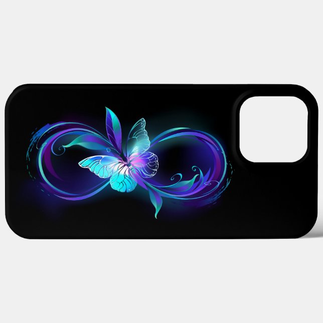 Glowing Infinity with Magic Butterfly Case-Mate iPhone Case (Back (Horizontal))