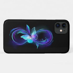 Glowing Infinity with Magic Butterfly iPhone 11 Case