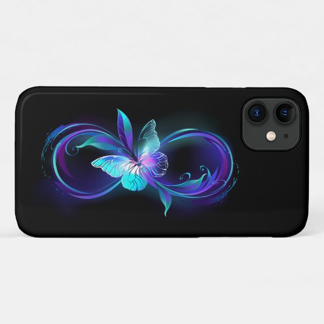 Glowing Infinity with Magic Butterfly Case-Mate iPhone Case (Back (Horizontal))