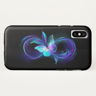 Glowing Infinity with Magic Butterfly iPhone X Case