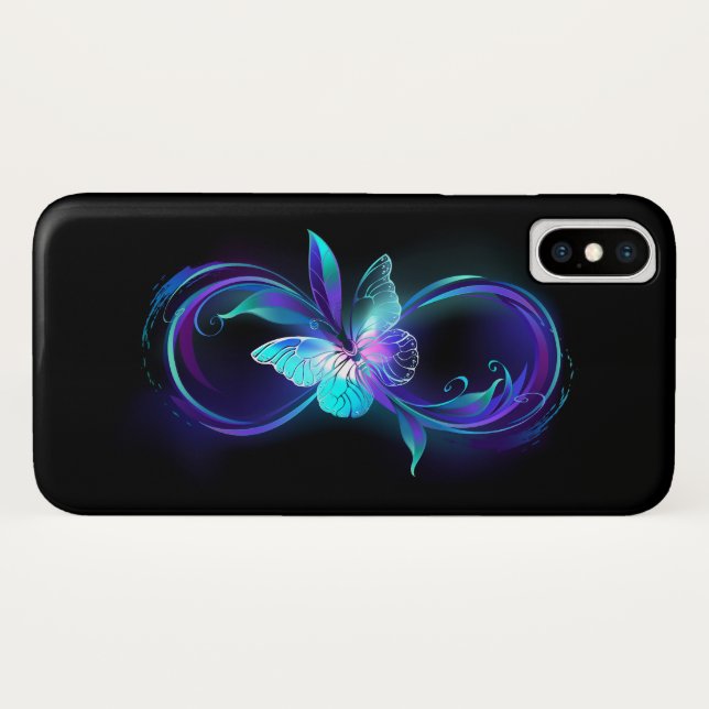 Glowing Infinity with Magic Butterfly Case-Mate iPhone Case (Back (Horizontal))