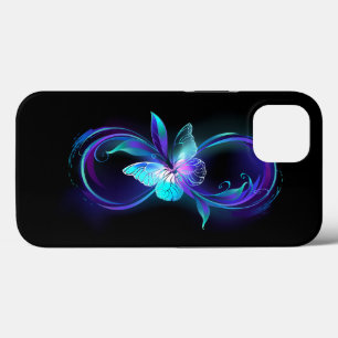 Glowing Infinity with Magic Butterfly iPhone 13 Case