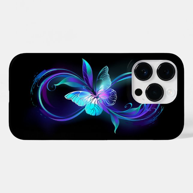 Glowing Infinity with Magic Butterfly Case-Mate iPhone Case (Back (Horizontal))