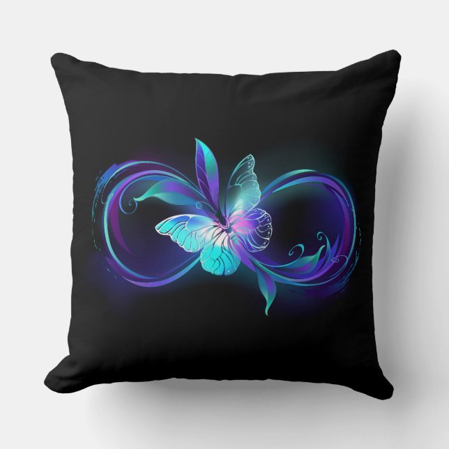 Glowing Infinity with Magic Butterfly Cushion (Front)
