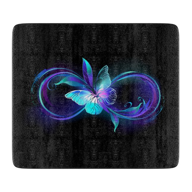 Glowing Infinity with Magic Butterfly Cutting Board (Front)