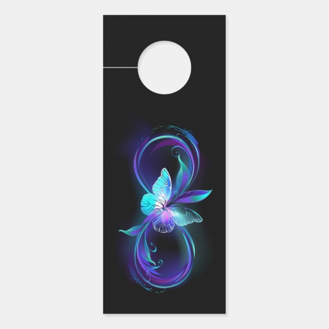 Glowing Infinity with Magic Butterfly Door Hanger (Front)