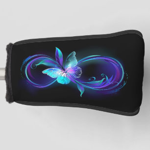 Glowing Infinity with Magic Butterfly Golf Head Cover
