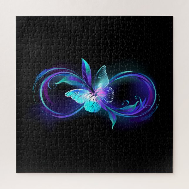 Glowing Infinity with Magic Butterfly Jigsaw Puzzle (Vertical)