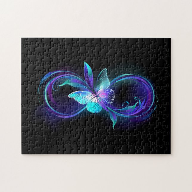 Glowing Infinity with Magic Butterfly Jigsaw Puzzle (Horizontal)