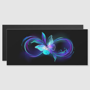 Glowing Infinity with Magic Butterfly Magnetic Invitation