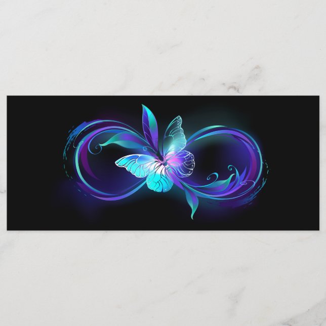 Glowing Infinity with Magic Butterfly Menu (Front)