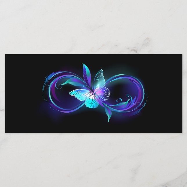 Glowing Infinity with Magic Butterfly Menu (Front)