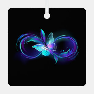 Glowing Infinity with Magic Butterfly Metal Tree Decoration