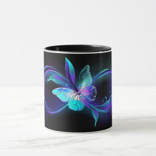 Glowing Infinity with Magic Butterfly Mug