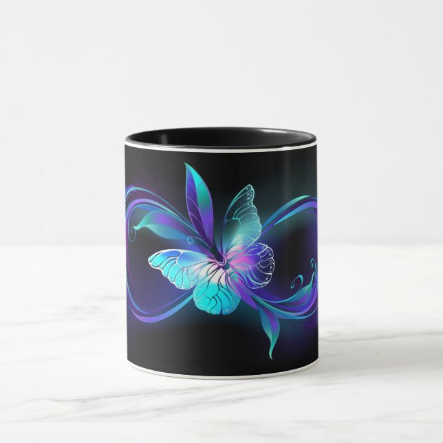 Glowing Infinity with Magic Butterfly Mug (Center)