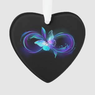 Glowing Infinity with Magic Butterfly Ornament