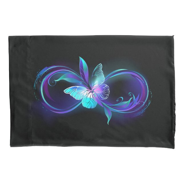 Glowing Infinity with Magic Butterfly Pillowcase (Front)