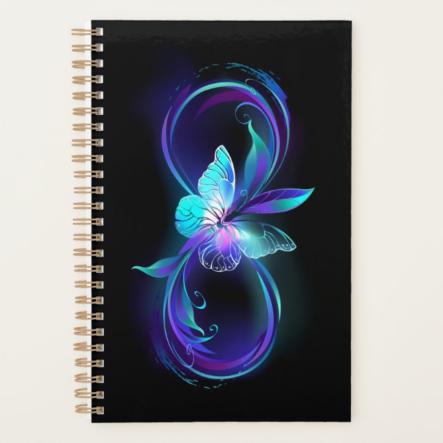 Glowing Infinity with Magic Butterfly Planner (Front)